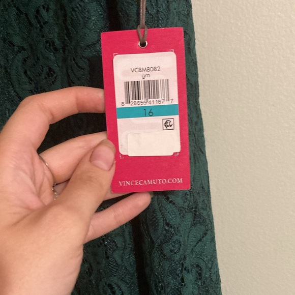 Vince Camuto Green Formal Lace Dress NWT - Picture 4 of 7